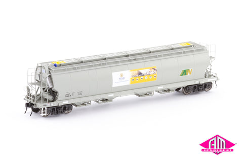 XGAY Grain Hopper, AWB/ATN Access - 4 Wagon Pack (AGH-1) HO Scale