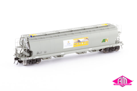 XGAY Grain Hopper, AWB/ATN Access - 4 Wagon Pack (AGH-2) HO Scale