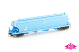 WGBY Grain Hopper, AWB Light Blue - 4 Wagon Pack (AGH-3) HO Scale