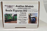 AIM-LCC02-87 - Driver and Fireman Boxed Set - Casula Z12 Class with Shovel - Set 2 (HO Scale)