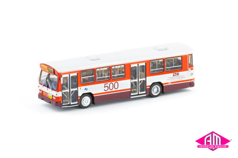 Mercedes-Benz O305 MKII Bus, Public Transport Commission - 500th Mercedes-Benz Bus, Red/White with Blue L7 (AMB-2) HO Scale