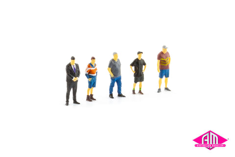 Auscision Figures V2, 5 pack, AMF-2 (HO Scale)