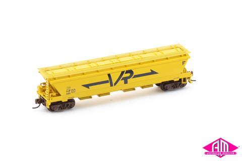 Victorian Railways GJF Grain Hopper 328, with Microtrains couplers (N Scale) Single Car