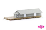 NSWGR G3 Goods Shed, Grey Roof, Grey Walls, White Doors, (ASA-4) HO Scale