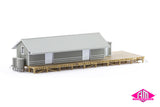 NSWGR G3 Goods Shed, Grey Roof, Grey Walls, White Doors, (ASA-4) HO Scale