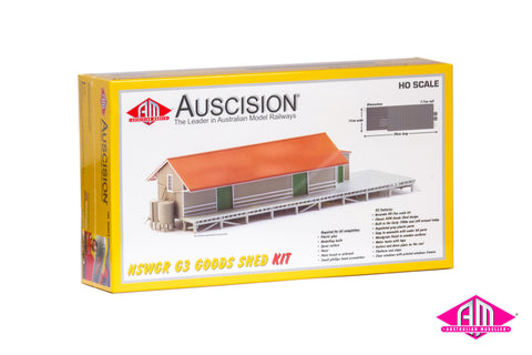 NSWGR G3 Goods Shed Unasembled Plastic Model Kit, (ASK-1) HO Scale