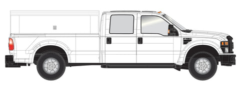 Atlas - AT-35000001 - Ford F-350 Pickup Truck - White Ute with Canopy (HO Scale)