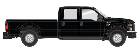 Atlas - AT-35000006 - Ford F-350 Pickup Truck - Black Ute - Open Tray (HO Scale)