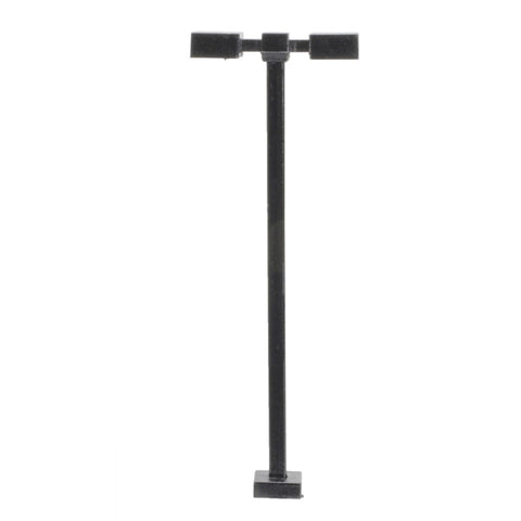 Atlas - AT-70000211 - Double Arm Square Light - Black - 15ft - Warm Led - 3pc (HO Scale)