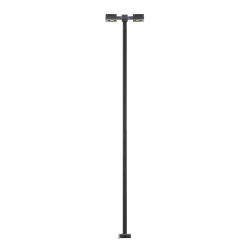 Atlas - AT-70000215 - Double Arm Square Light - Black - 30ft - Warm Led - 3pc (HO Scale)