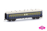 NSWGR Vestibuled End Platform Cars "Caves Express" Set 75 Blue & Russet FO048 (5 Car Set) HO Scale