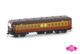 NSWGR Vestibuled End Platform Cars Set 75 Red & Russet 1940/50s FO050 (5 Car Set) HO Scale
