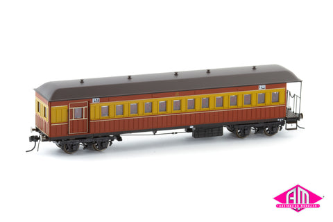 NSWGR End Platform Car CCA 1277 Venetian Red & Russet FO053 (Single Car) HO Scale
