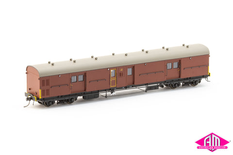 LHO Brake Van LHO 1615 Double Guard Door, Plain Bearing Bogies, Indian Red (LHO 3)