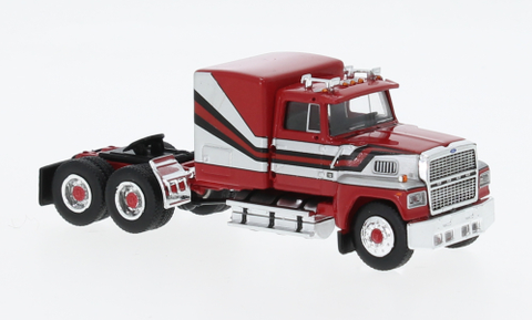 BK85875 - Ford LTL 9000 - Red/Silver 1978 (HO Scale)
