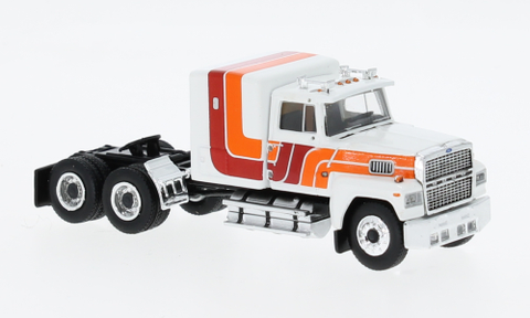 BK85876 - Ford LTL 9000 - White/Orange 1978 (HO Scale)