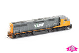 C Class Locomotive, C508 V/Line - Orange & Grey with Radio Equipped Stickers (C-10) HO Scale