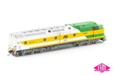 CLP Class locomotive CLP12 Australian National, 'Ngadjuri' with 1995 IP Headboard - Green/Yellow/Silver (CLP-5) HO Scale