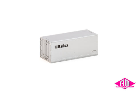 20 Foot Smooth Side Container Railex Twin Pack CON-202
