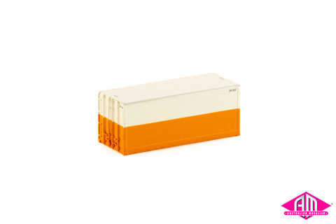 20 Foot Smooth Side Container TNT - No Logo Twin Pack CON-203