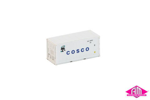 20’ Refrigerated Container Cosco Twin Pack (N Scale)