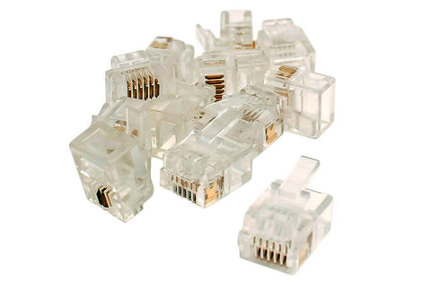 DCC Concepts DCW-6P6C-12 - 6P6C Connectors (For DCC Data Bus) (12 Pack)