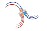 DCC Concepts DCW-iLCS.6 - Solder-Free 2 Terminals in, 6 Terminals out 2-pole i-Link Connectors (6-pack)
