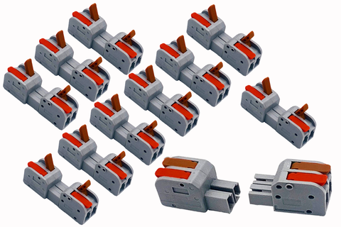 DCC Concepts DCW-iLP2.10 - Solder-Free 2-Pole 2-piece PLUGGABLE i-Link Connectors (10 pairs)