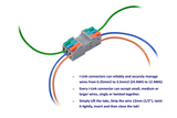 DCC Concepts DCW-iLP3.8 - Solder-Free 3-Pole 2-piece PLUGGABLE i-Link Connectors (8 pairs)