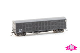 GLX-05 45' Louvre Vans Gunmetal Grey with 2CL Bogies (3 pack)