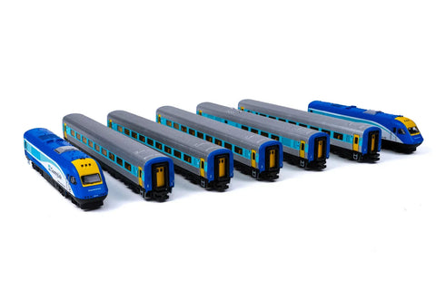 NSW XPT - Countrylink Blue "With Logo" Livery 2000/2006 - 7 Car Set (N Scale)