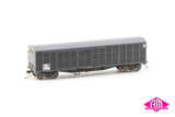 HLX-04 45' Louvre Vans Gunmetal Grey with 2CG Bogies (3 pack)