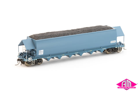 CHS Coal Hopper NHVF Faded PN Blue Pack23 (4 pack) HO Scale