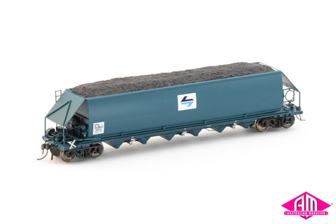 CHS Coal Hopper 1980s NHVF PTC Blue Pack6 (4 pack) HO Scale