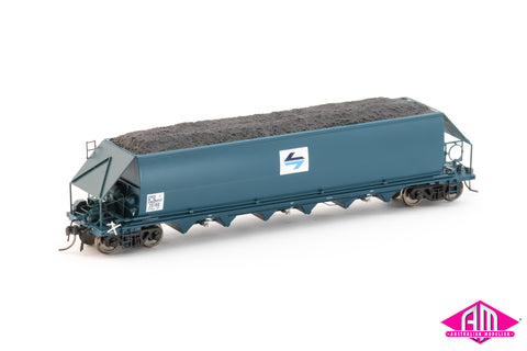 CHS Coal Hopper 1980s NHVF PTC Blue Pack7 (4 pack) HO Scale