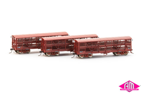 VR Sheep Wagon LF9, LF33, LF46, (3 Pack) HO Scale