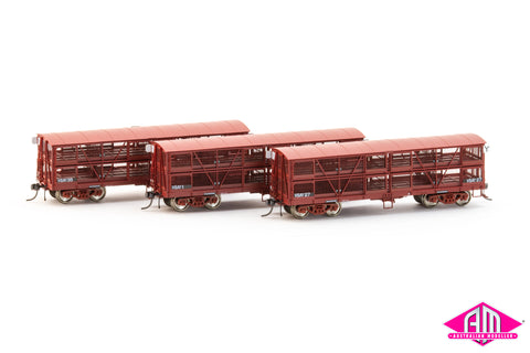VR Sheep Wagon VSAY1, VSAY27, VSAY25, (3 Pack) HO Scale
