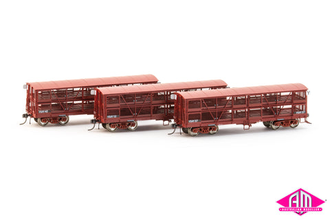 VR Sheep Wagon VSAY12, VSAY37, VSAY42, (3 Pack) HO Scale