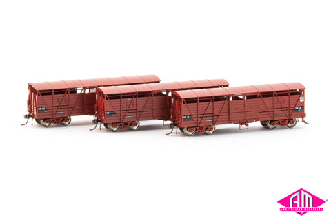 VR Cattle Wagon MF7, MF21, MF23, (3 Pack) HO Scale