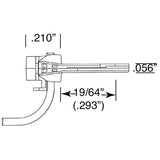 KD-120 - #120 SBE Bottom Shelf Whisker® Metal Couplers w/ Gearboxes - Medium Centerset Shank (HO Scale)
