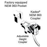 KD-51 - #51 NEM 363 European Style Couplers - Short (HO Scale)