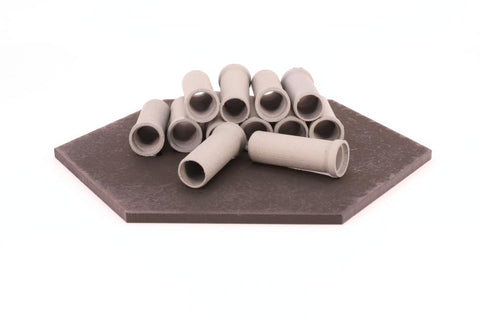 IF-DET030 - Cast Concrete 3D Resin Printed Pipes - 12pc (HO Scale)