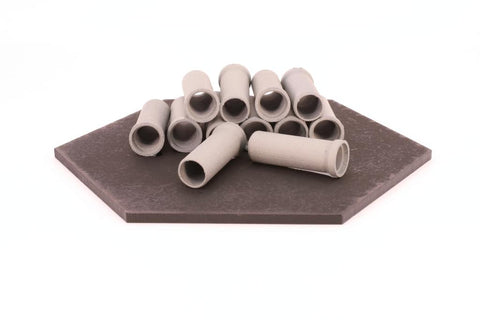 IF0021 - Cast Concrete 3D Resin Printed Pipes - 12pc (HO Scale)