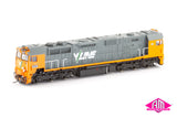 N Class Locomotive V/Line Orange/Grey 'City of Moe' N475 (N-17) HO Scale