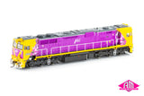 N Class Locomotive V/Line PTV Purple/Yellow 'Rural City of Wodonga' N452 (N-26) HO Scale