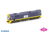 80 Class locomotive 8030 Freight Rail Blue/Yellow With FR Logos (N80-10) N-Scale