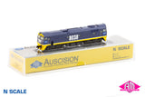 80 Class locomotive 8038 FreightCorp Blue/Yellow With FC Logos (N80-12) N-Scale