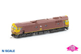 80 Class locomotive 8001 Indian Red With White L7 (N80-1) N-Scale