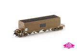NHHF Coal Hopper without End Canopy, Pacific National Wagon Grime with Patch Job - 4 Car Pack (NCH-109) HO Scale