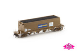 NHHF Coal Hopper without End Canopy, Pacific National Wagon Grime with PN/Varley logos - Single Car (NCH-111) HO Scale